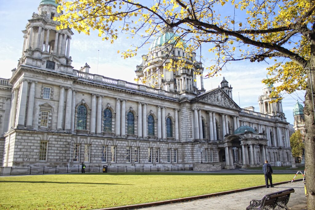 Belfast City Hall on a bright day